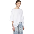 Dries Van Noten White Oversized Hoky T-Shirt