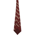 Gucci Red Silk Stripe Tie