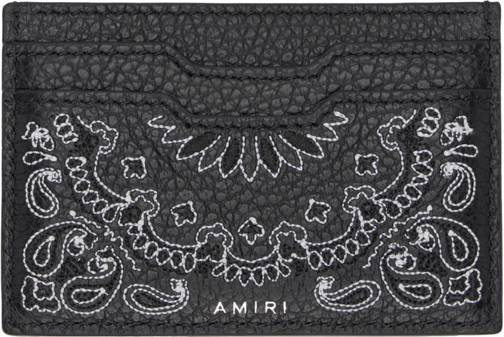 Photo: AMIRI Black Bandana Card Holder