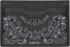 AMIRI Black Bandana Card Holder