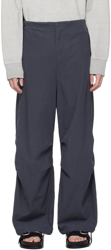 Photo: YLÈVE Gray Drawstring Cargo Pants