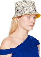 Converse Reversible Yellow & Off-White Peanuts Edition Graphic Bucket Hat