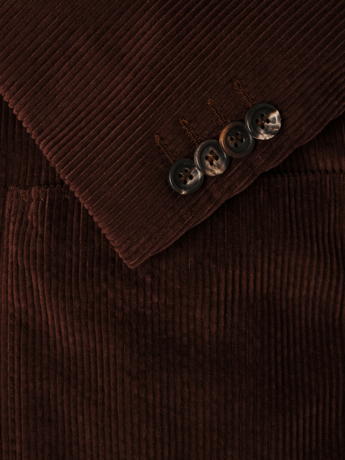 Canali - Double-Breasted Cotton-Corduroy Blazer - Brown