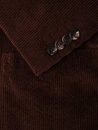 Canali - Double-Breasted Cotton-Corduroy Blazer - Brown