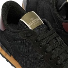 Valentino Men's Rockrunner Sneakers in Black/Rubin