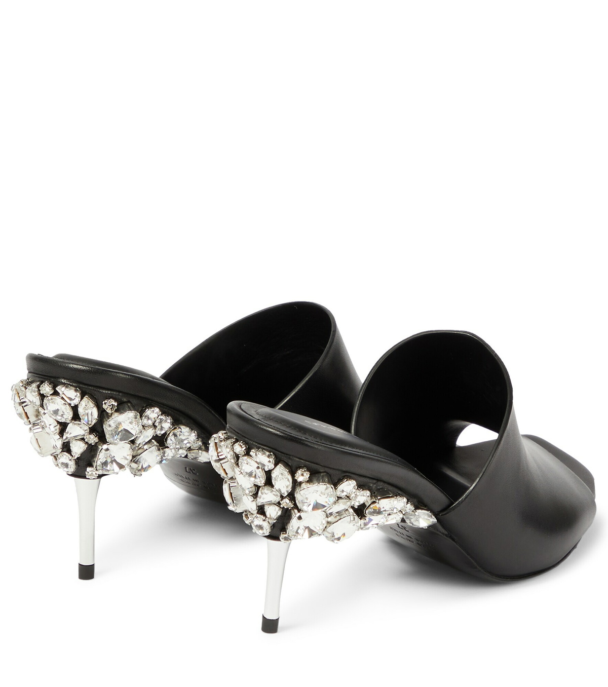Peter Do - Crystal-embellished leather sandals Peter Do