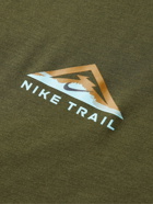 Nike Running - Trail Printed Dri-FIT T-Shirt - Green