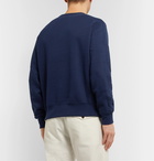 Polo Ralph Lauren - Printed Fleece-Back Cotton-Blend Jersey Sweatshirt - Blue