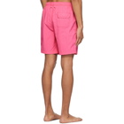 Solid and Striped Pink The California Swim Shorts