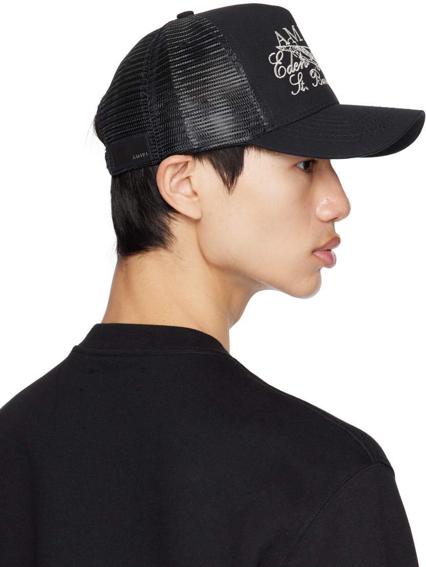 AMIRI Black Eden Rock Trucker Cap Amiri