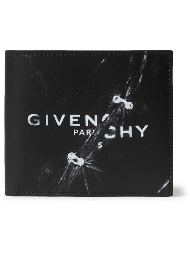 Photo: GIVENCHY - Logo-Print Leather Bifold Wallet