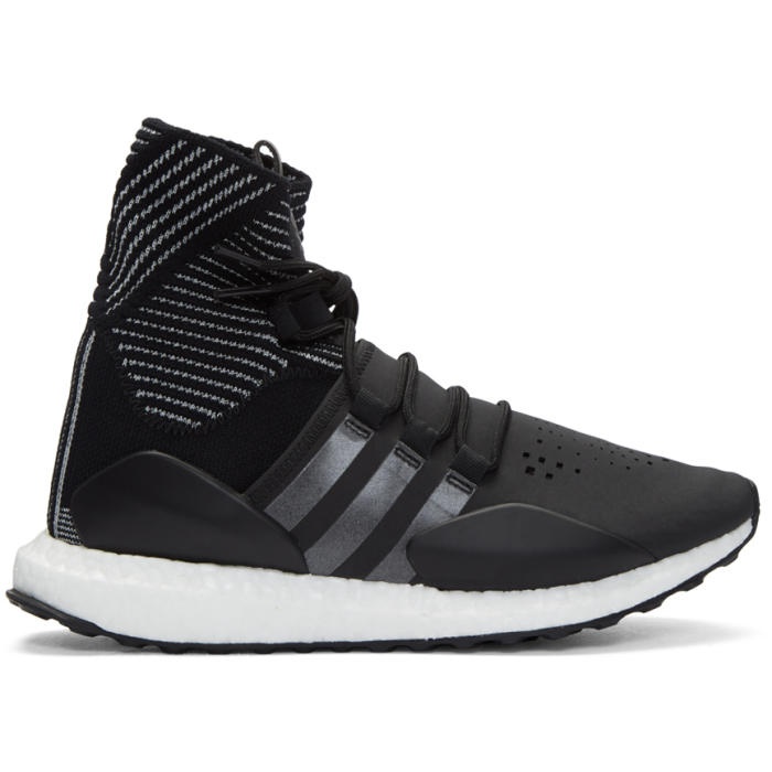 Photo: Y-3 SPORT Black Approach Reflect High-Top Sneakers