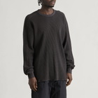 Snow Peak Men's Heavyweight Waffle Pullover in Charcoal