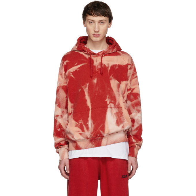 Photo: 424 Red Armes Edition Bleached Hoodie