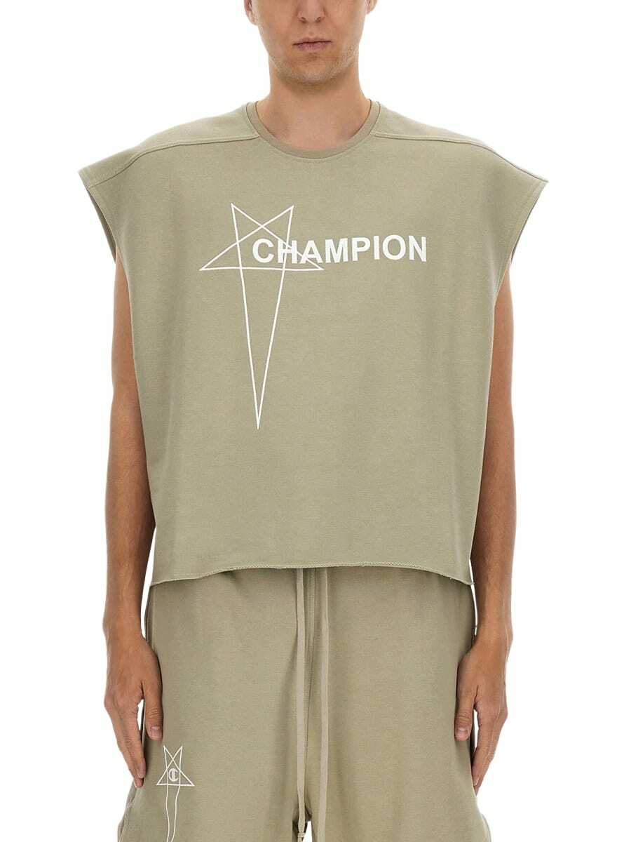 Rick Owens Black Champion Edition Mesh Dylan T-Shirt Rick Owens