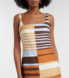 Cala de la Cruz Siela striped linen minidress