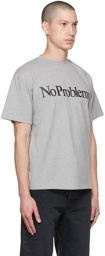 Aries Gray 'No Problemo' T-Shirt