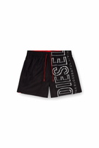 Diesel Swim shorts with oversized logo print - Swim shorts Mens in Black