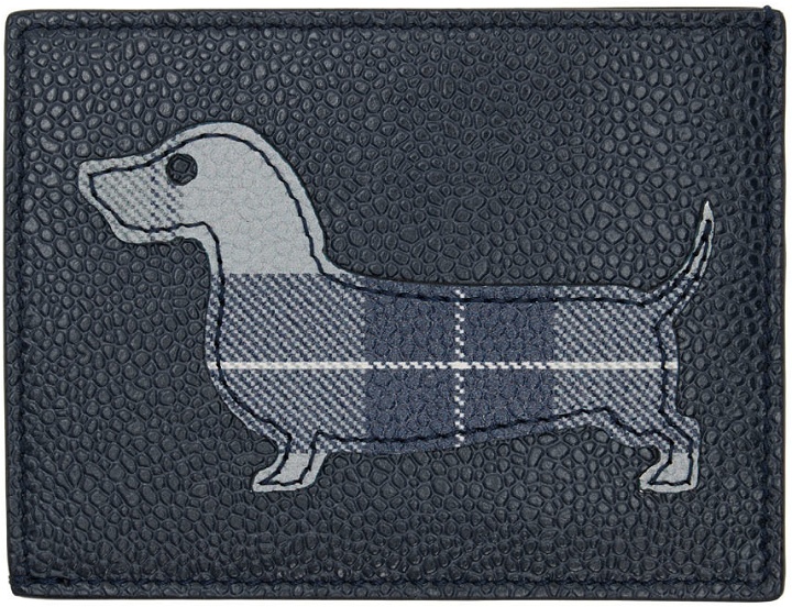Photo: Thom Browne Navy Hector Card Holder