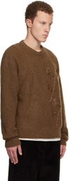 WOOYOUNGMI Tan Flower Mohair Sweater