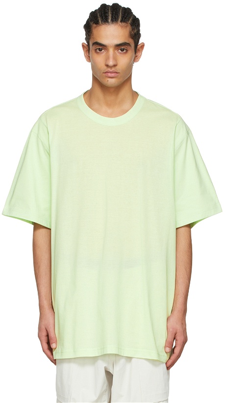 Photo: Y-3 Green Cotton T-Shirt