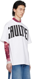 Jean Paul Gaultier White 'The Large Gaultier' T-Shirt