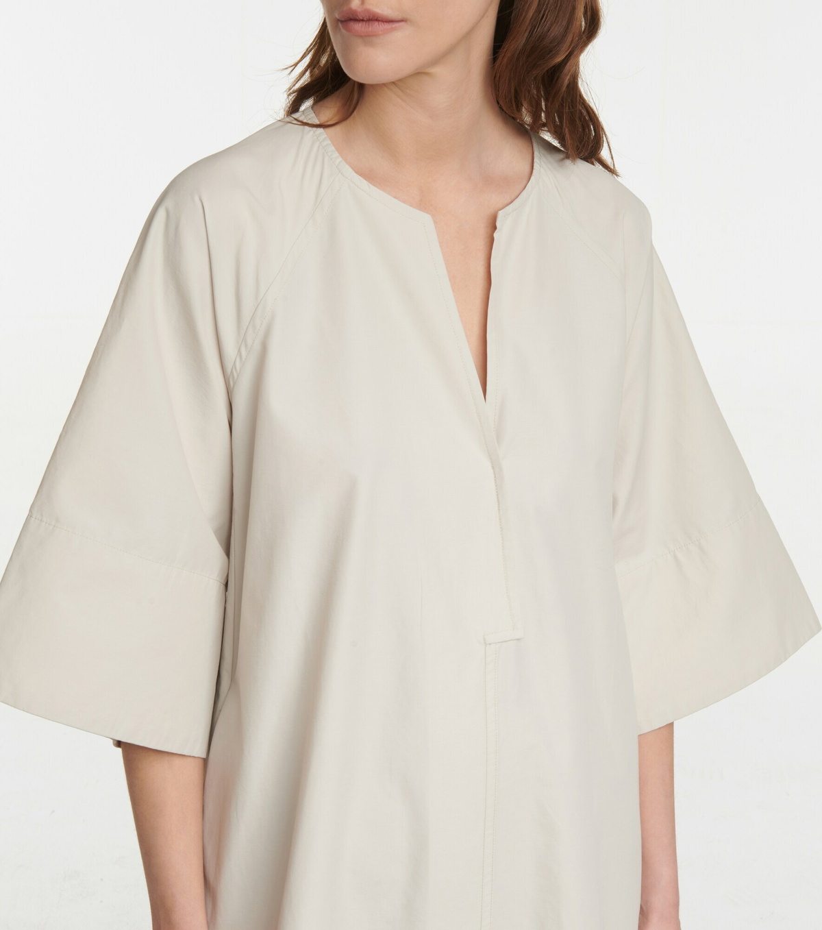 Deveaux New York - Cotton-blend midi dress
