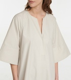 Deveaux New York - Cotton-blend midi dress