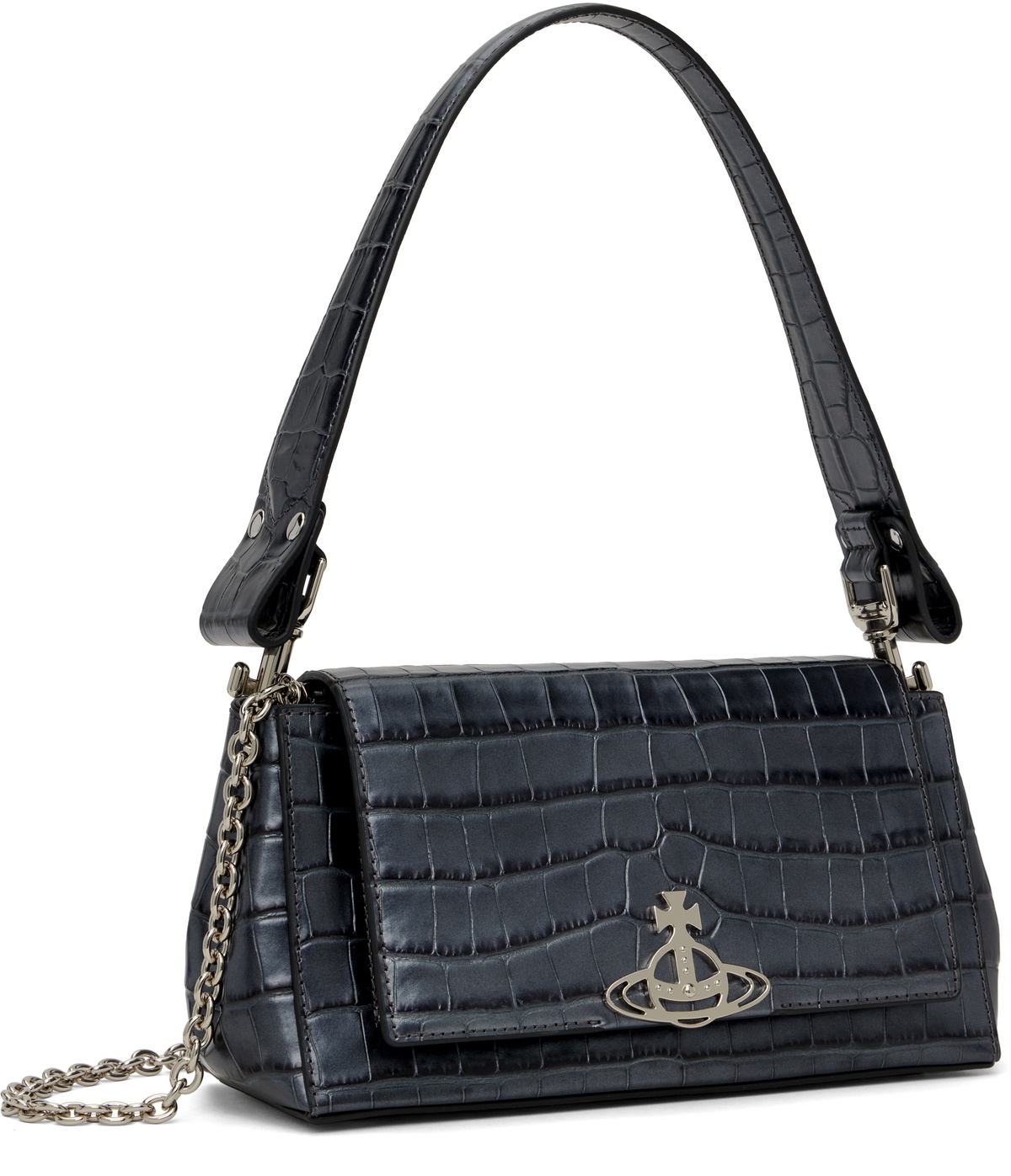Vivienne Westwood Gunmetal Medium Hazel Bag Vivienne Westwood