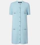 Versace Medusa wool and cashmere shirt dress