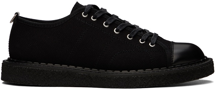 Photo: Fred Perry Black George Cox Edition Canvas Monkey Sneakers