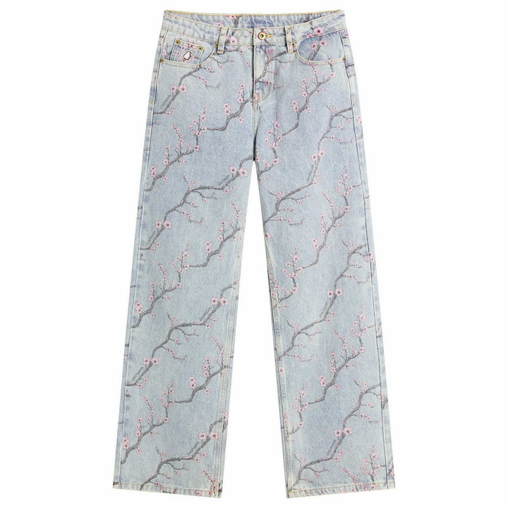 Photo: ICECREAM Women's Sakura Denim Pants in Light Wash Blue
