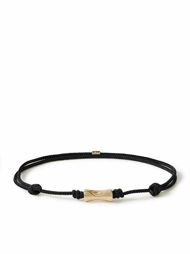 Photo: Luis Morais - 14-Karat Gold and Cord Bracelet