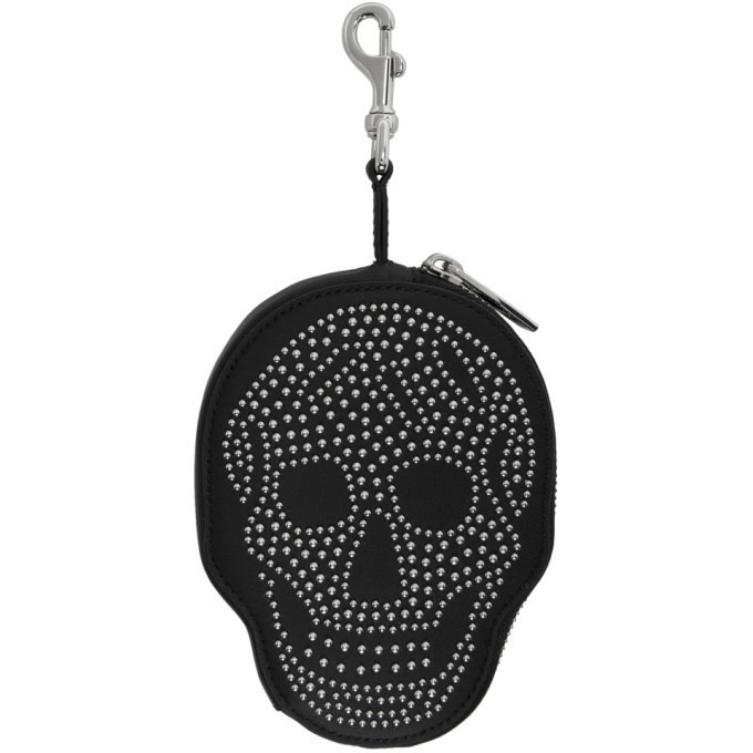 Photo: Alexander McQueen Black Leather Skull Coin Pouch