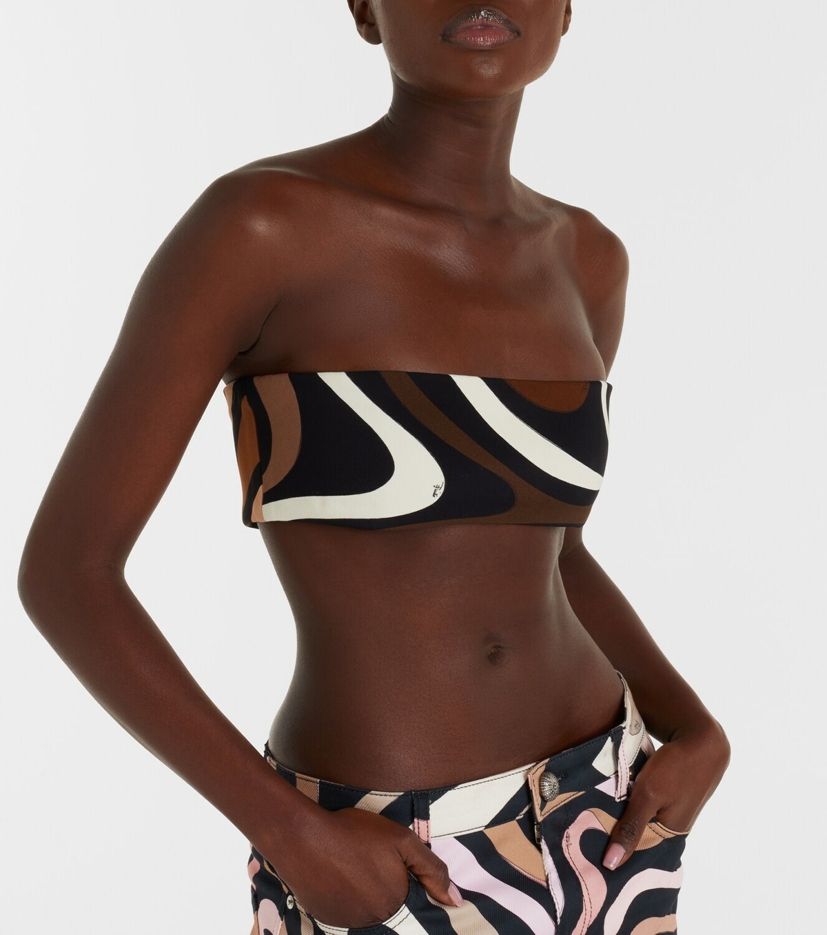 Pucci Hawaii jersey bandeau top