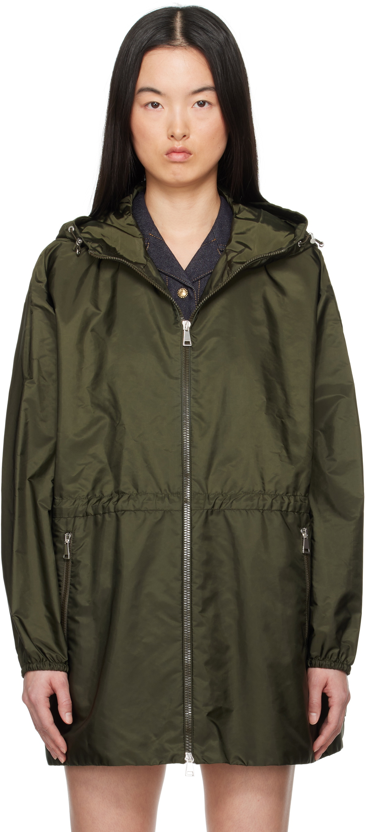 Moncler Green Wete Hooded Jacket Moncler