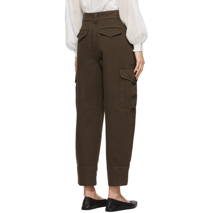 High-rise corduroy flared pants in beige - Chloe | Mytheresa