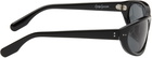 YOHJI YAMAMOTO Black Acetate Curve Sunglasses