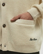Les Deux Grady Waffle Cardigan Beige Mens Zippers & Cardigan