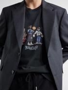 NAHMIAS - Printed Cotton-Jersey T-Shirt - Black