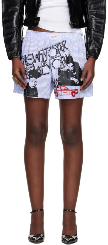 Photo: VAQUERA Blue & White Boxer Shorts