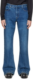 AARON ESH Blue Puddle Jeans
