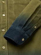 Portuguese Flannel - Dip-Dyed Cotton-Corduroy Shirt - Green