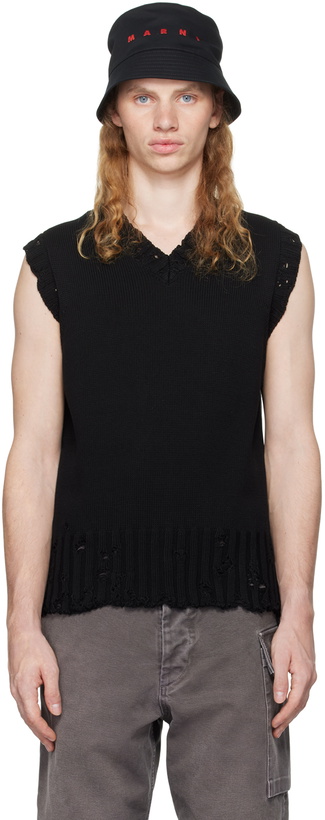 Photo: Marni Black V-Neck Vest