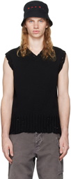 Marni Black V-Neck Vest