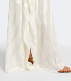 Taller Marmo Streep scarf-detail fil coupé kaftan