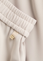 Herno Wide-leg Satin-crepe Trousers Cream