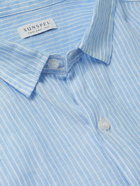 Sunspel - Striped Linen Shirt - Blue