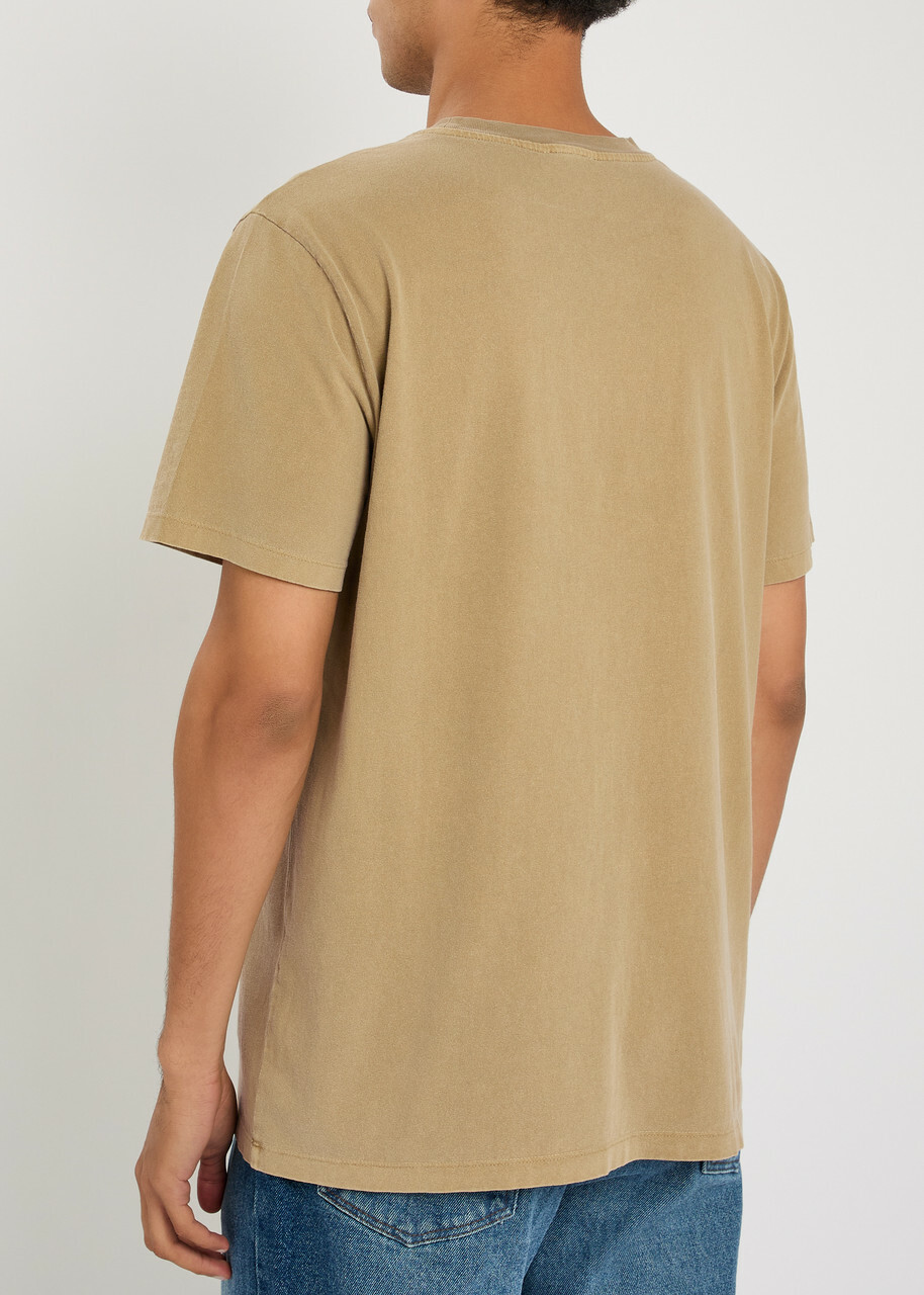 A.P.C. Logo-print Cotton T-shirt Khaki