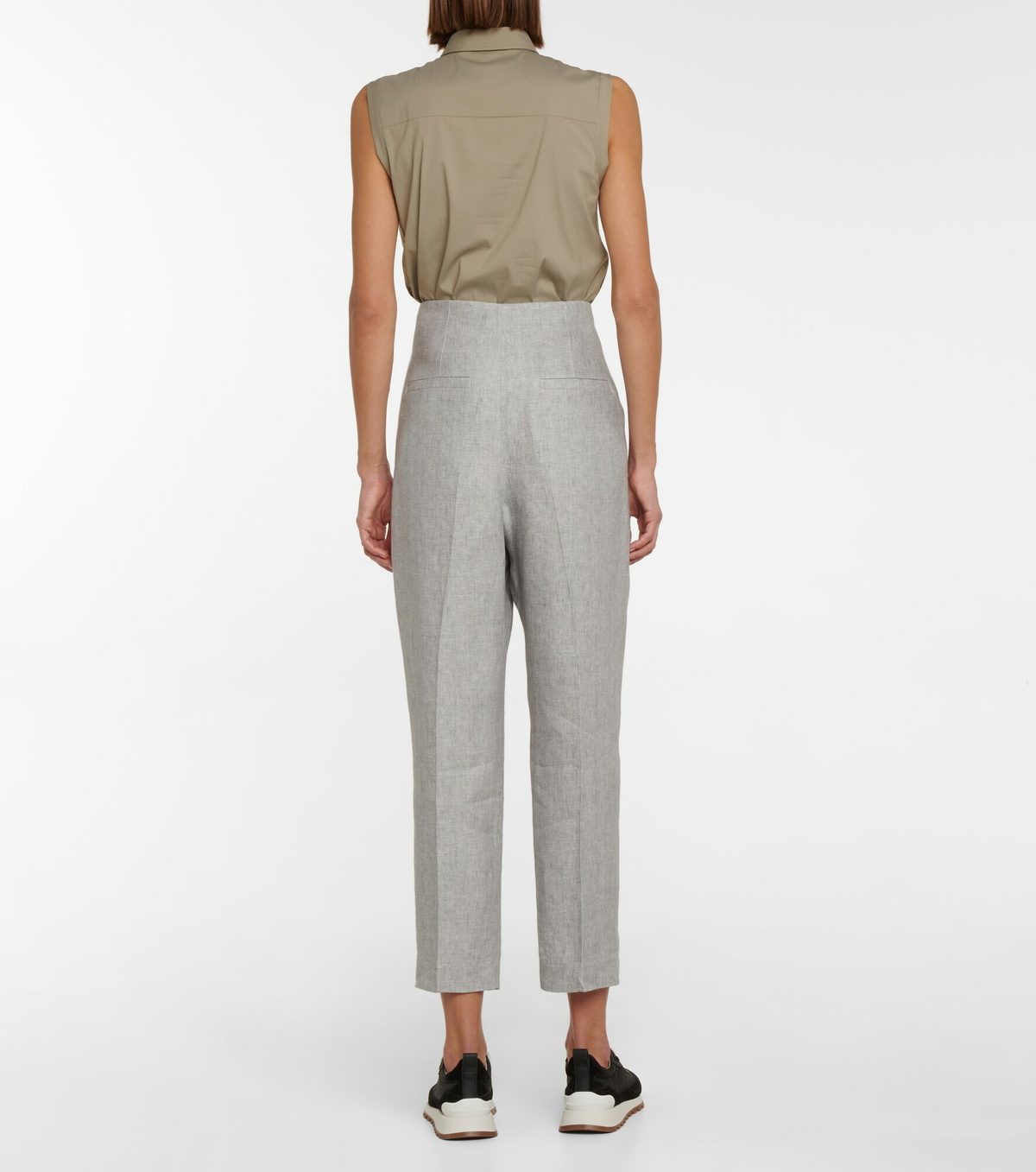 Brunello Cucinelli Multicolor Linen Casual Pants